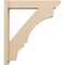 Ekena Millwork 6-in W x 30-in D x 34-in H Balboa Slat Rough Cedar Woodgrain TimberThane Outlooker, Primed Tan OUTUR060X30X34BOA24RCPR - alternate 2